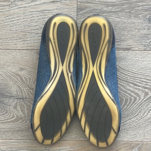 Coach Cecile Cap Toe Denim & Patent Leather Ballet Flats-8 1/2 B - Picture 5 of 10